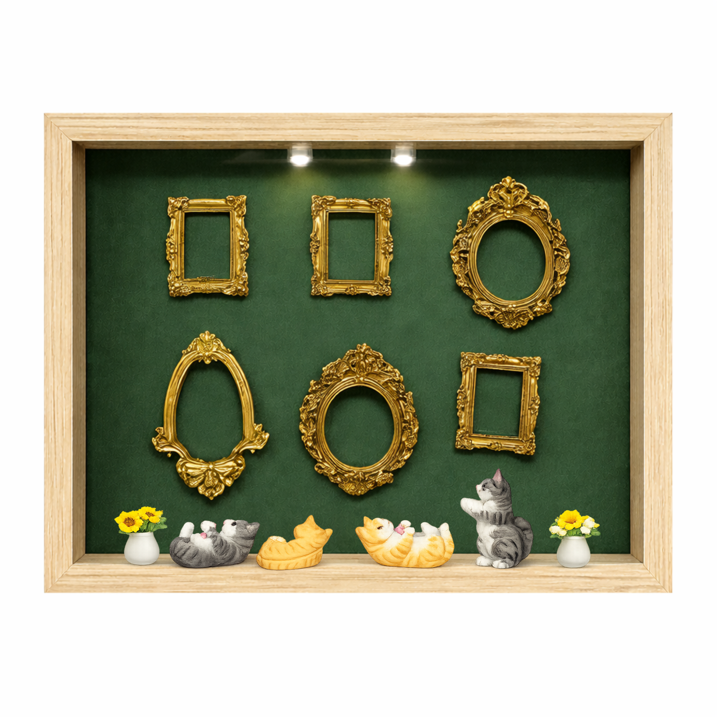Cat Mini Gallery Decor Kit – Museum Style