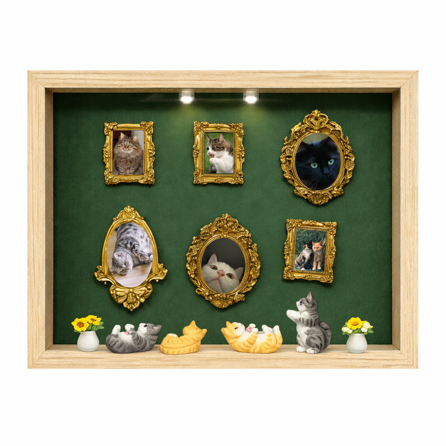 Cat Mini Gallery Decor Kit – Museum Style