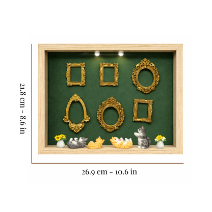 Cat Mini Gallery Decor Kit – Museum Style