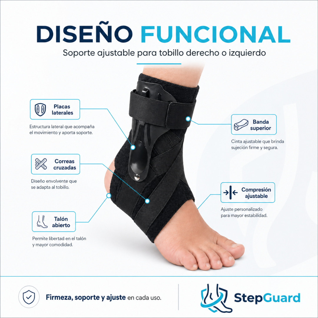 Tobillera Ajustable de Soporte y Estabilidad