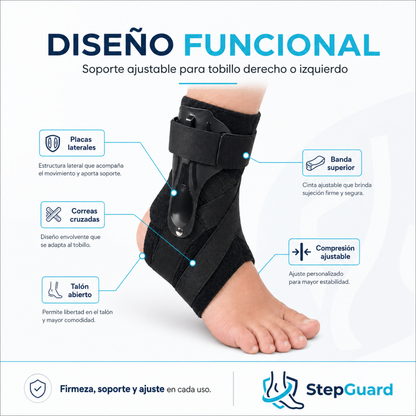 Tobillera Ajustable de Soporte y Estabilidad