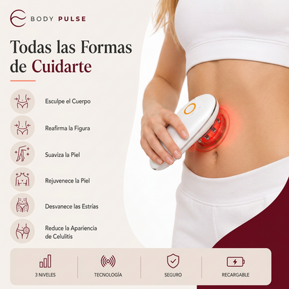 Dispositivo 3 en 1 EMS, Succión y Luz Roja